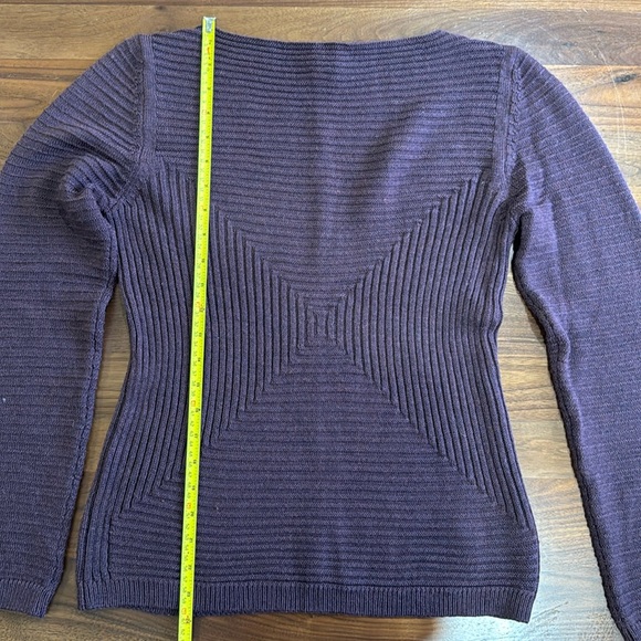 Danier Merino Wool Sweater Small Purple - Picture 7 of 8